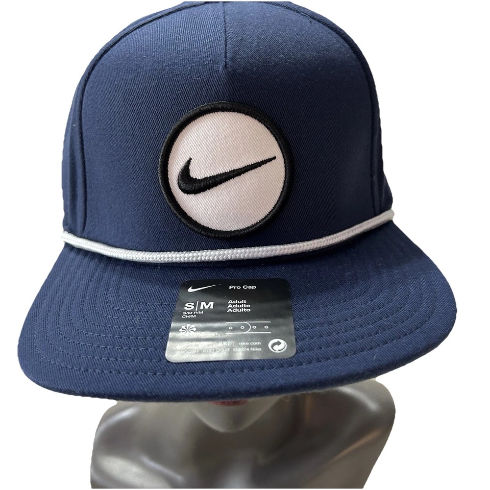 Nike HF7482-410 S/M Pro Training Blue Ball Cap Hat NEW (Y1)